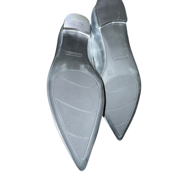 Nine West Jesike Pointy Toe Flats Silver Rhinestone Sz 8 - Picture 4 of 6